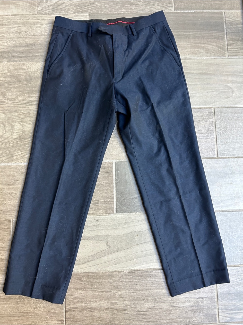 Alfani Navy Blue Men's Dress Pants - Slim Tailored